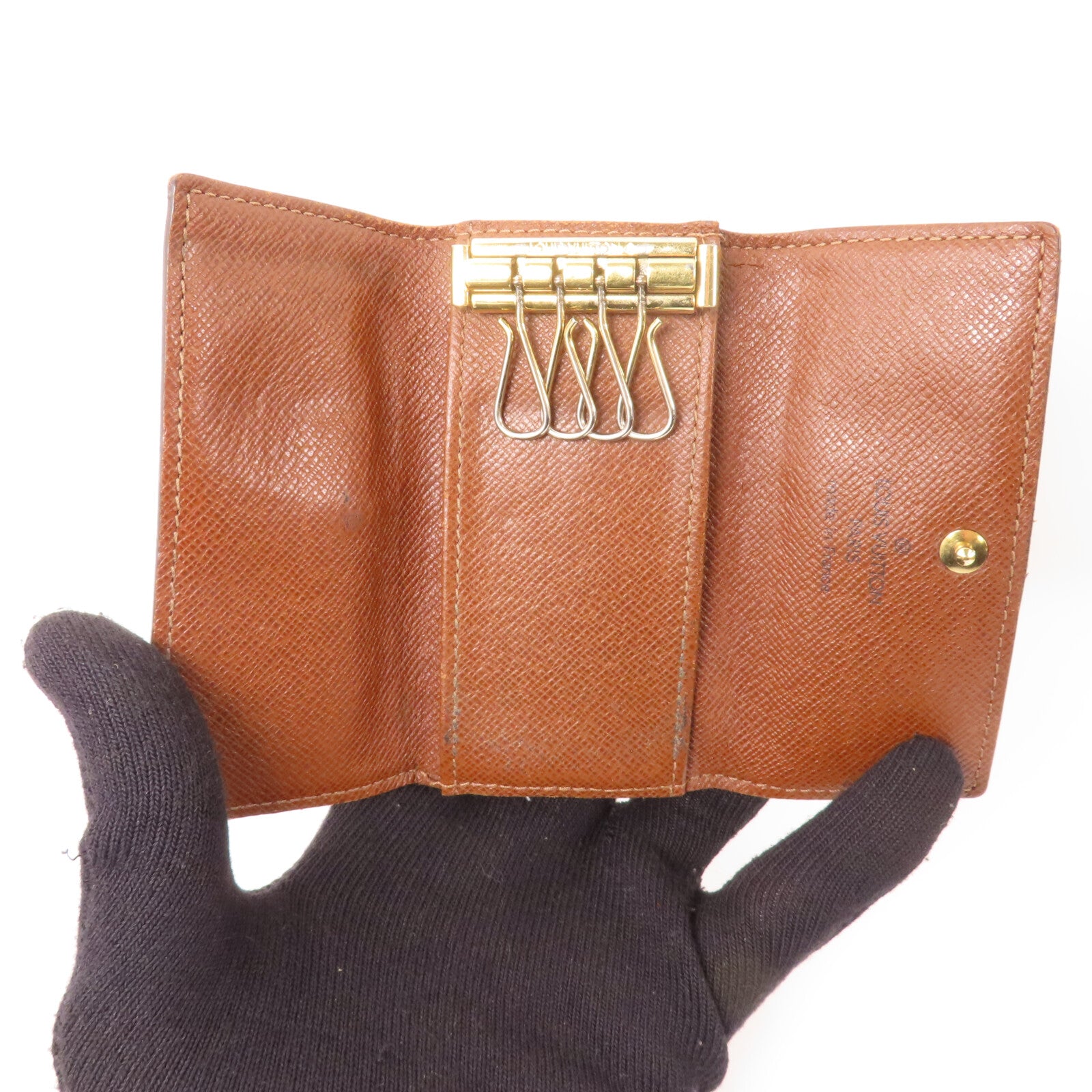 LOUIS VUITTON Monogram 4Key Holder金扣鎖匙包