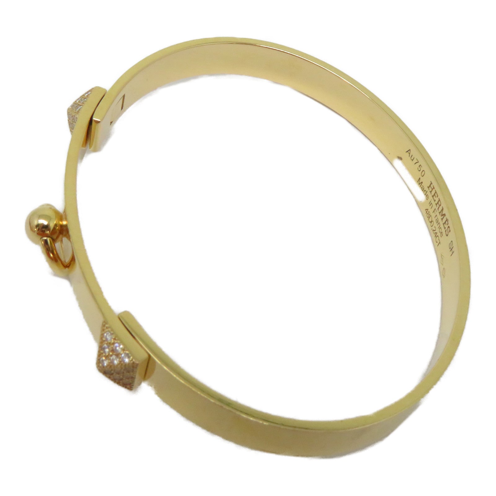 HERMES (PRICE DOWN) 0.24ct CDC Diamond Bracelet 18K Pink Gold
