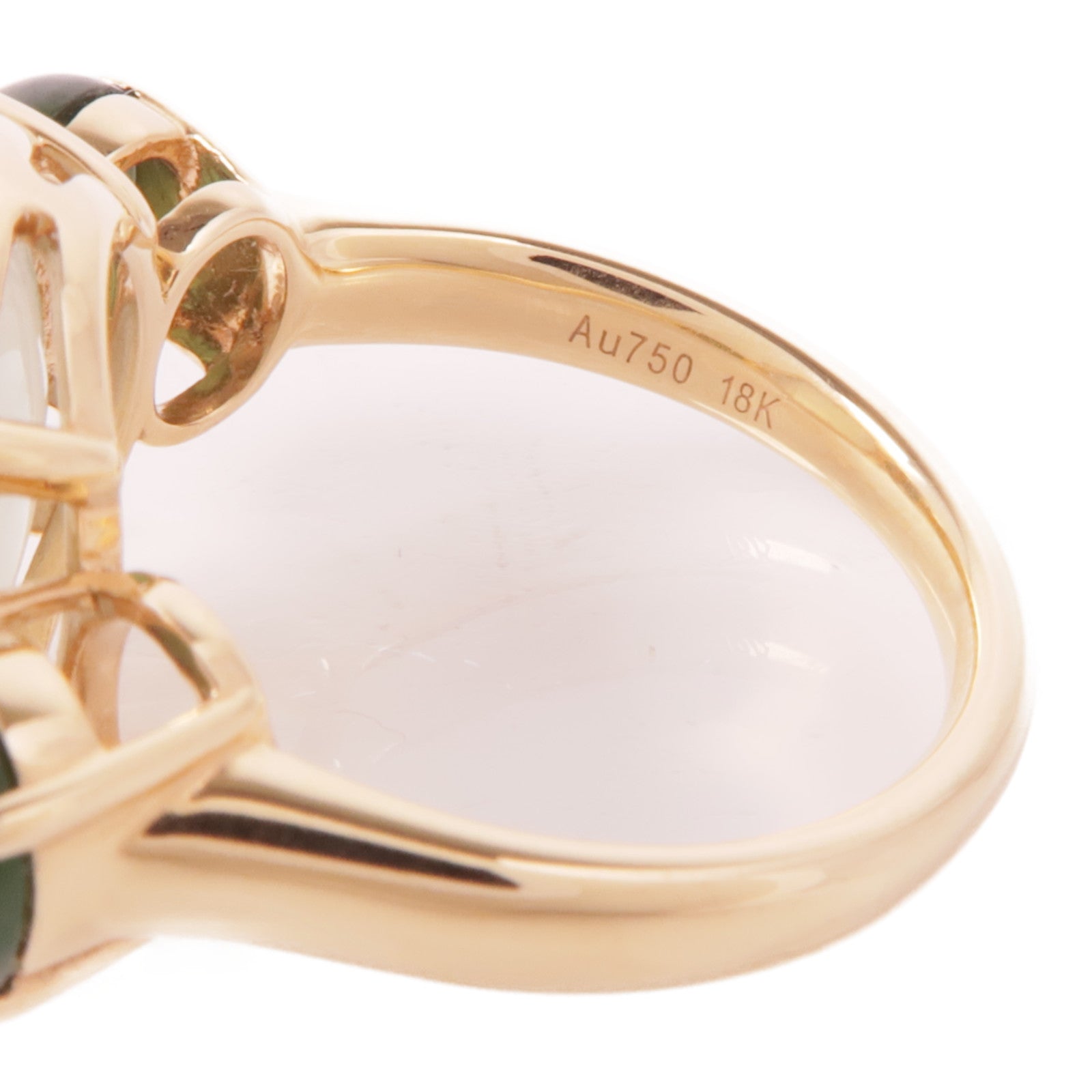 JEWELRY 18K玫瑰金Chalcedony Ring玉髓戒指US#6.25