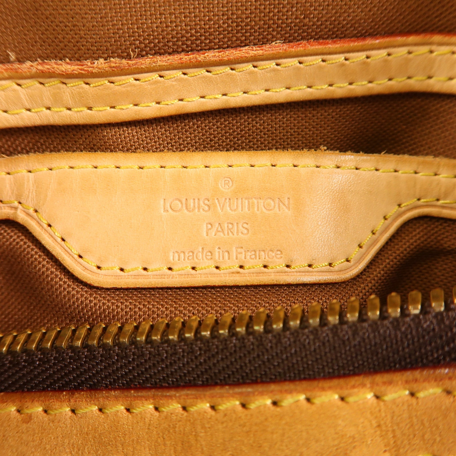 LOUIS VUITTON Monogram Palermo GM金扣手挽肩背兩用袋棕色