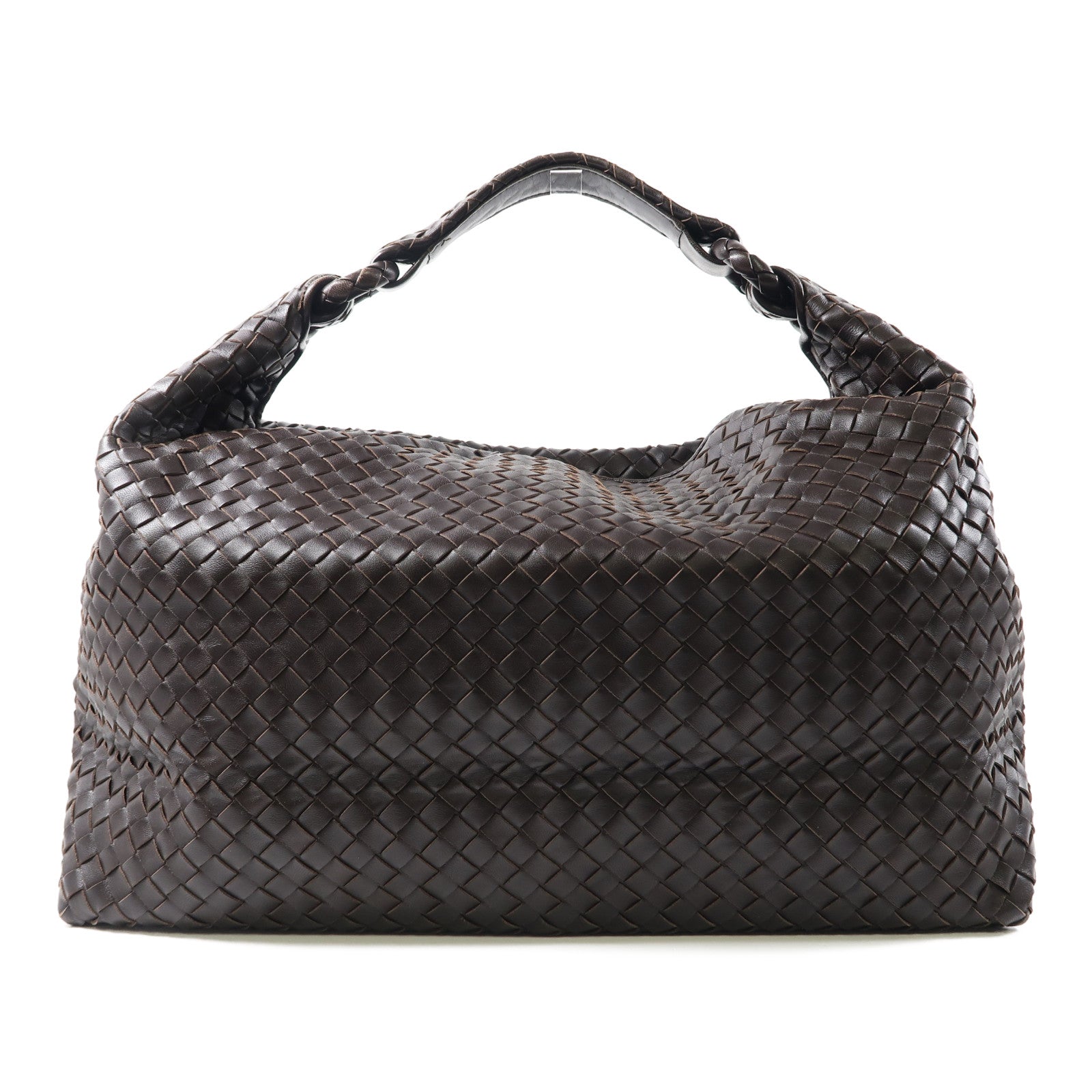 BOTTEGA VENETA 牛皮皮革Handbag手挽袋啡色