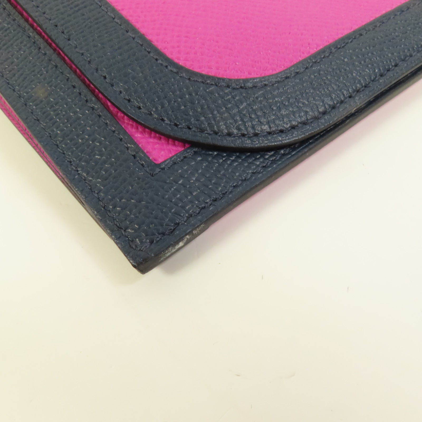 HERMES Epsom皮革Camail Long Wallet銀扣長錢包Magnolia