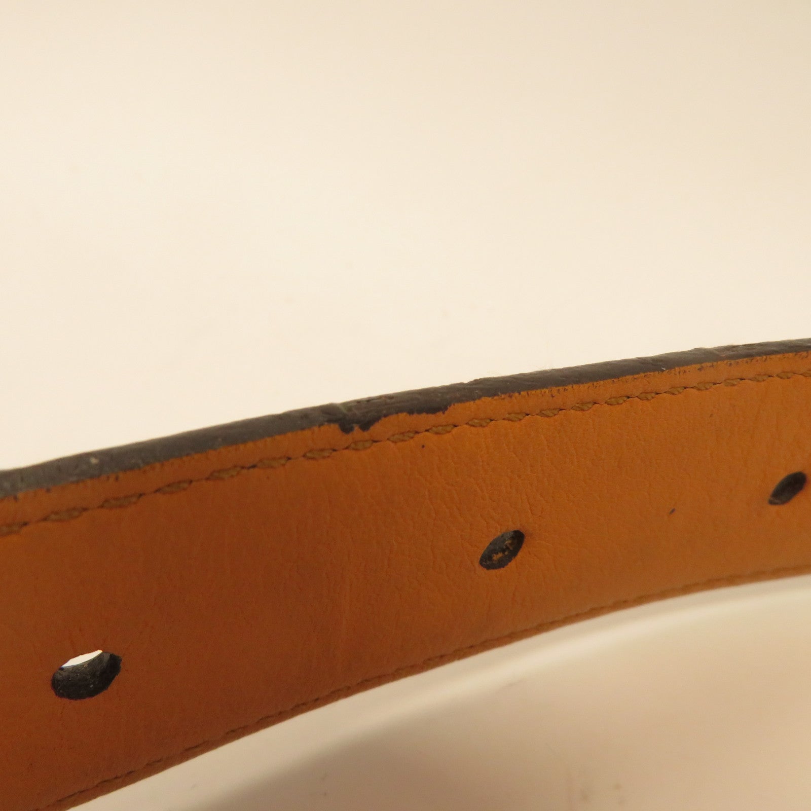 LOUIS VUITTON 【激減優惠】Monogram Belt金扣皮帶啡色