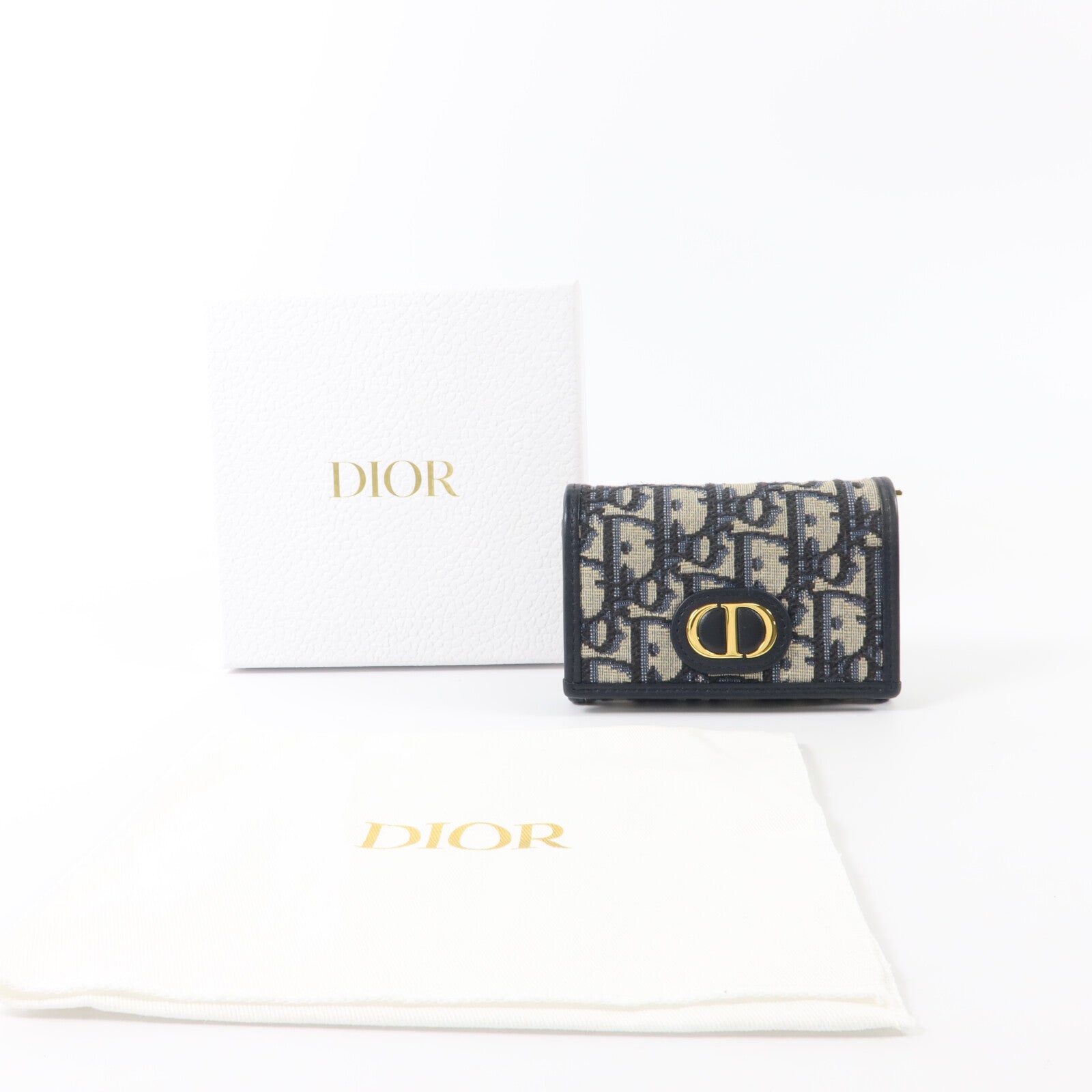 Dior 帆布30 Montaigne Glycine Wallet錢包