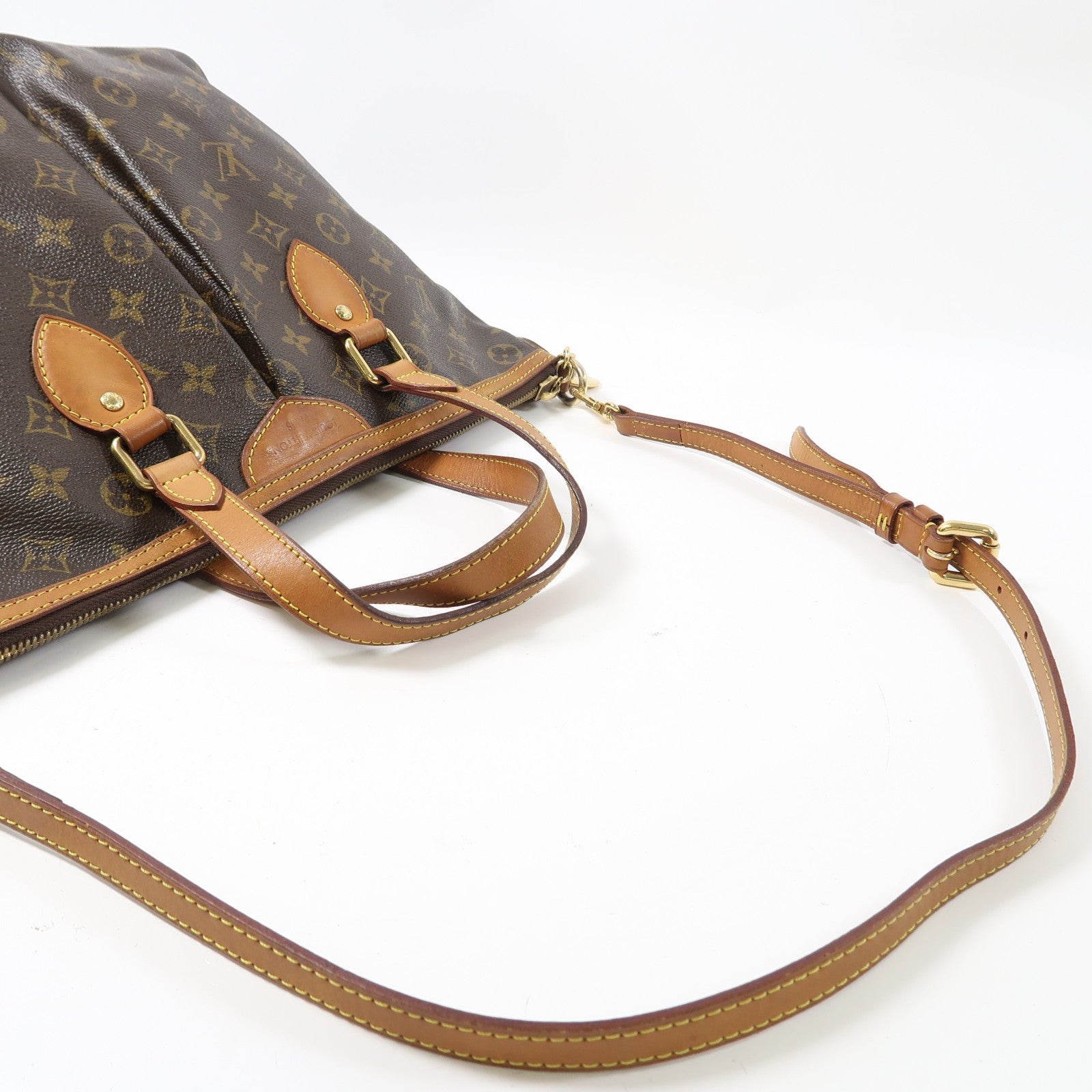 LOUIS VUITTON 【激減優惠】Monogram Palermo金扣手挽肩背兩用袋啡色