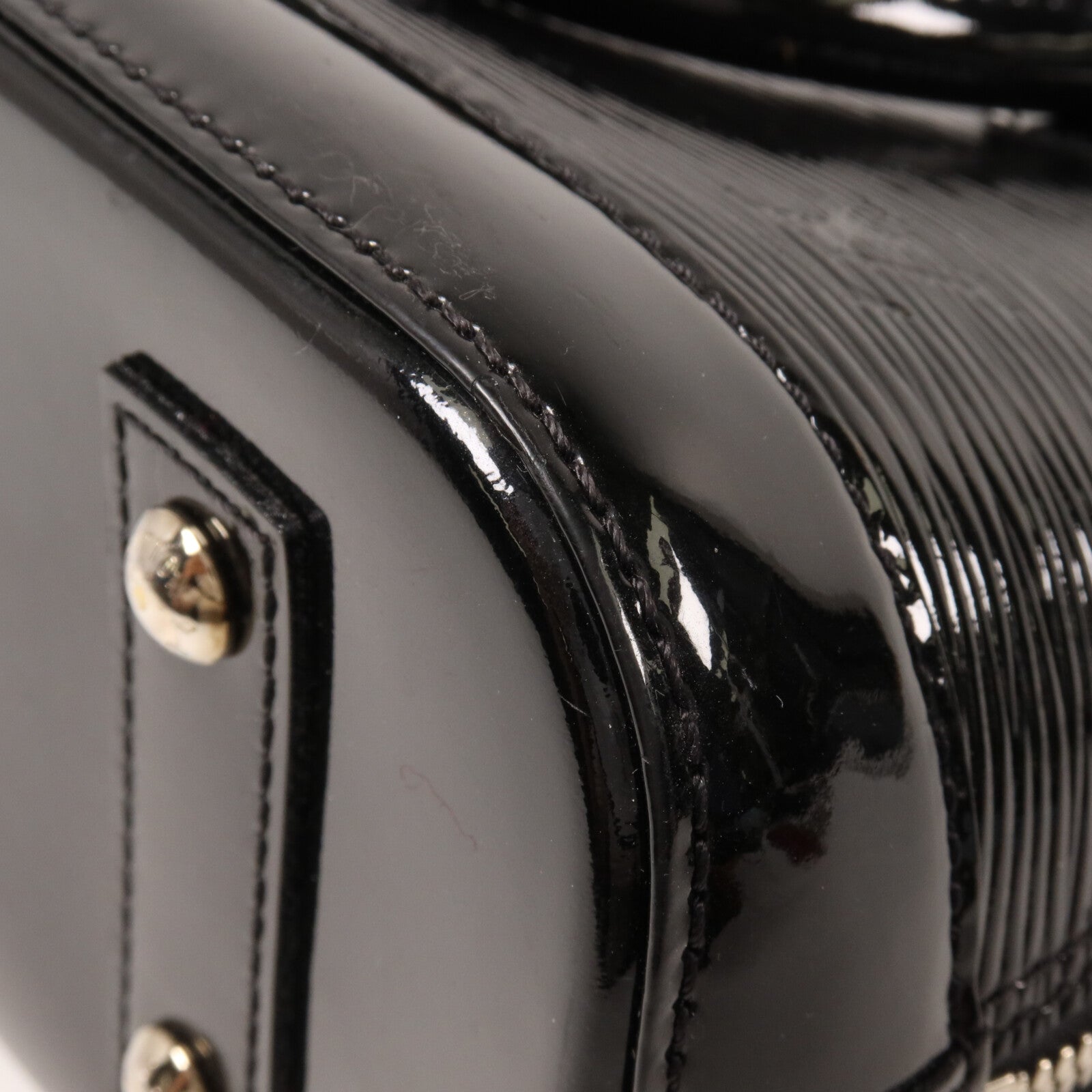LOUIS VUITTON Epi Electric Alma BB銀扣手挽肩背兩用袋