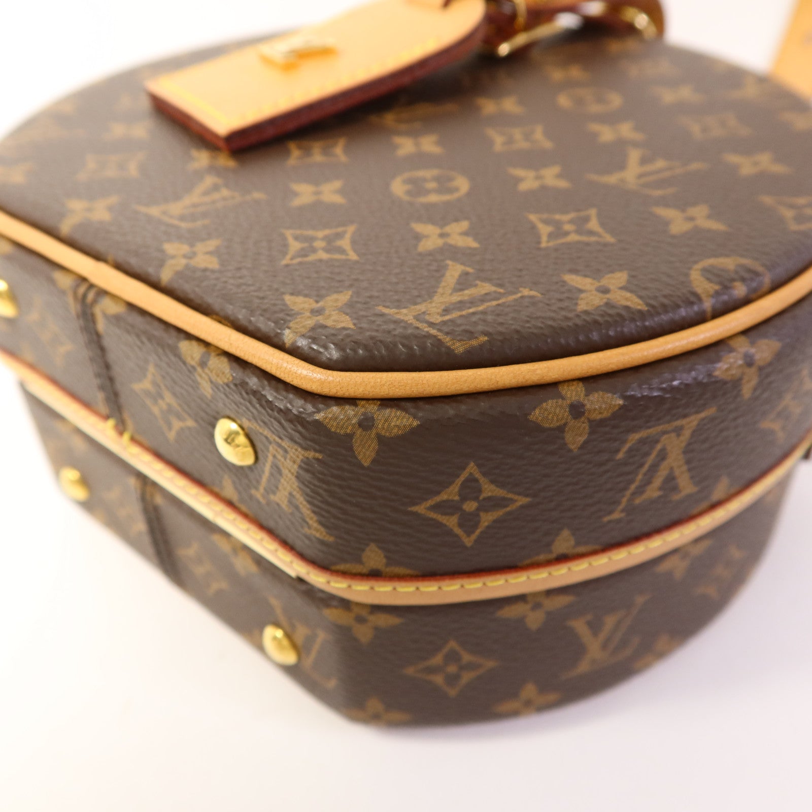 LOUIS VUITTON Monogram Petite Boite Chapeau金扣手挽肩背兩用袋