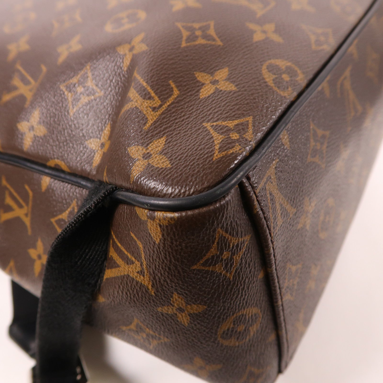 LOUIS VUITTON 【激減優惠】Monogram Macassar Josh Backpack銀扣背包