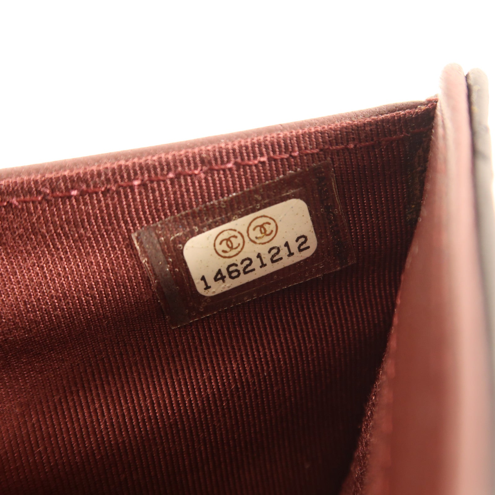 CHANEL 羊皮皮革Wallet銀扣錢包黑色