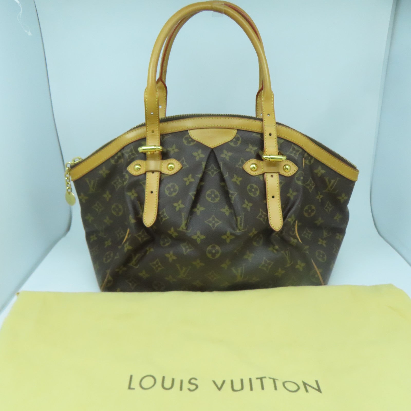 LOUIS VUITTON 【激減優惠】Monogram Tivoli GM金扣手挽袋啡色