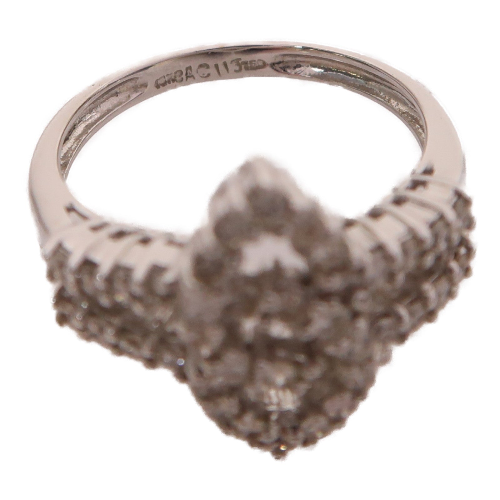 JEWELRY 18K白金Diamond Ring戒指US#5