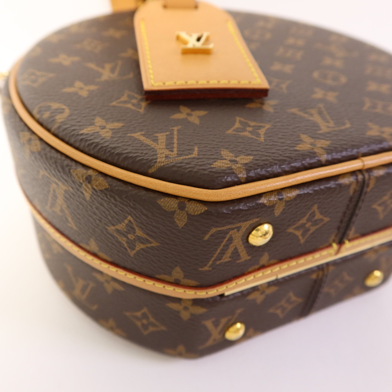LOUIS VUITTON Monogram Petite Boite Chapeau金扣手挽肩背兩用袋