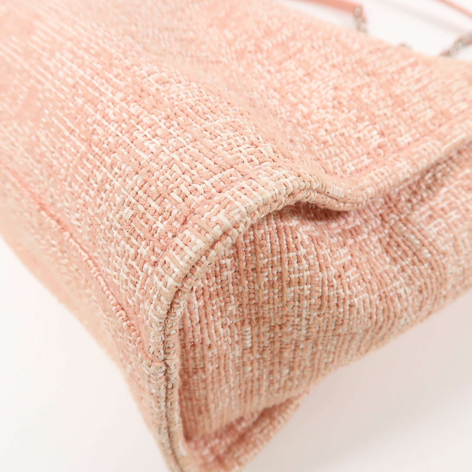 CHANEL 【激減優惠】Tweed Deauville銀扣鏈帶肩背袋