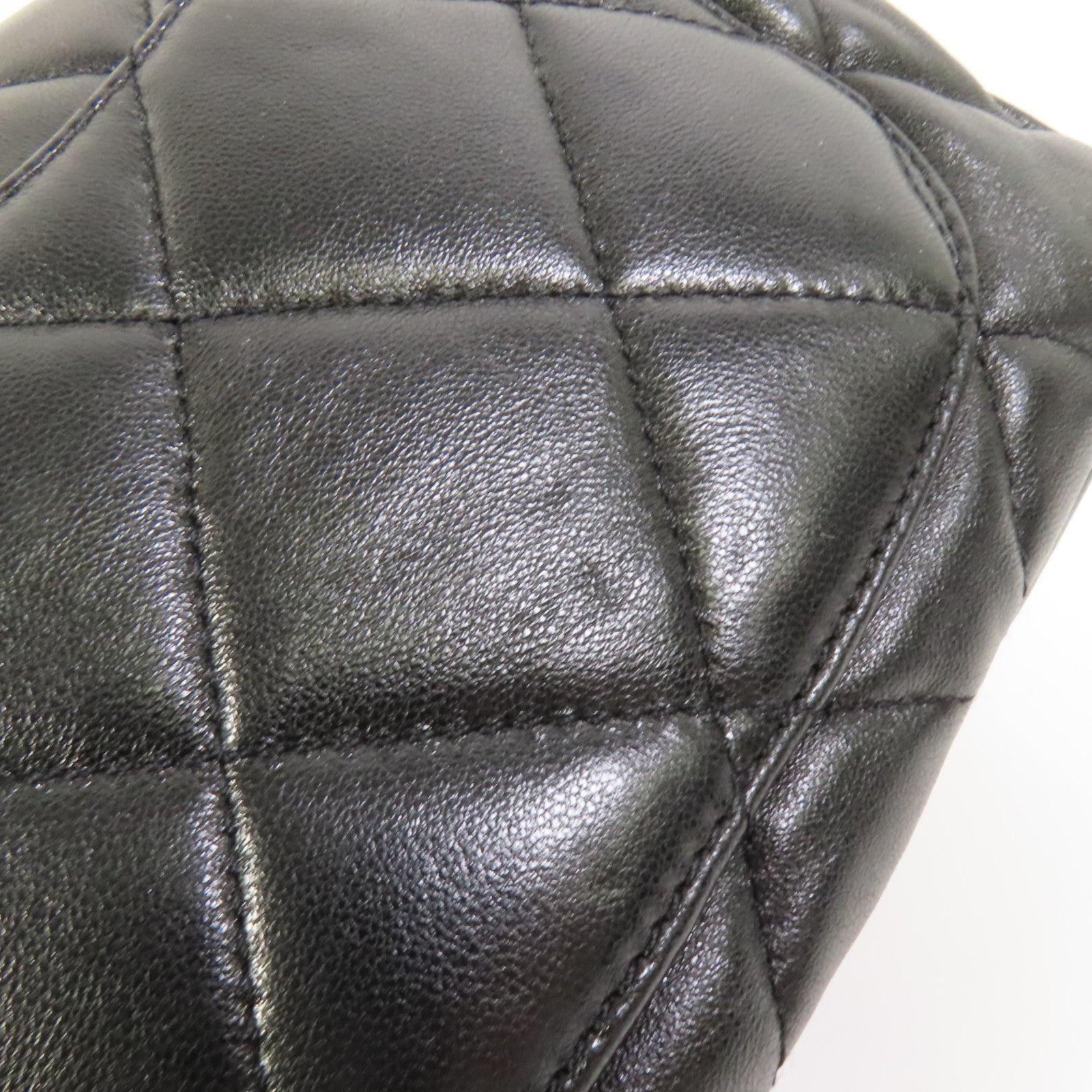 CHANEL 羊皮皮革Chain Shoulder金扣鏈帶肩背袋