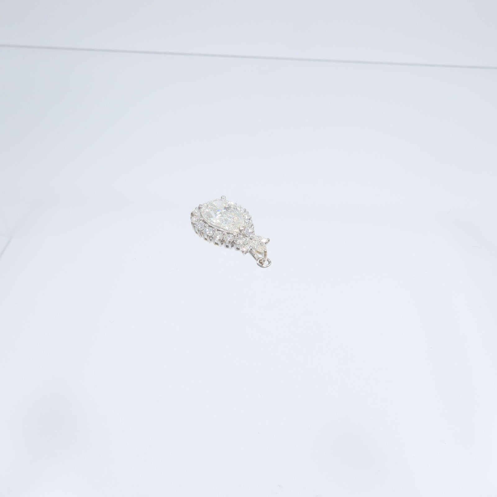 JEWELRY 18K白金Diamond Pendant Top鑽石吊墜