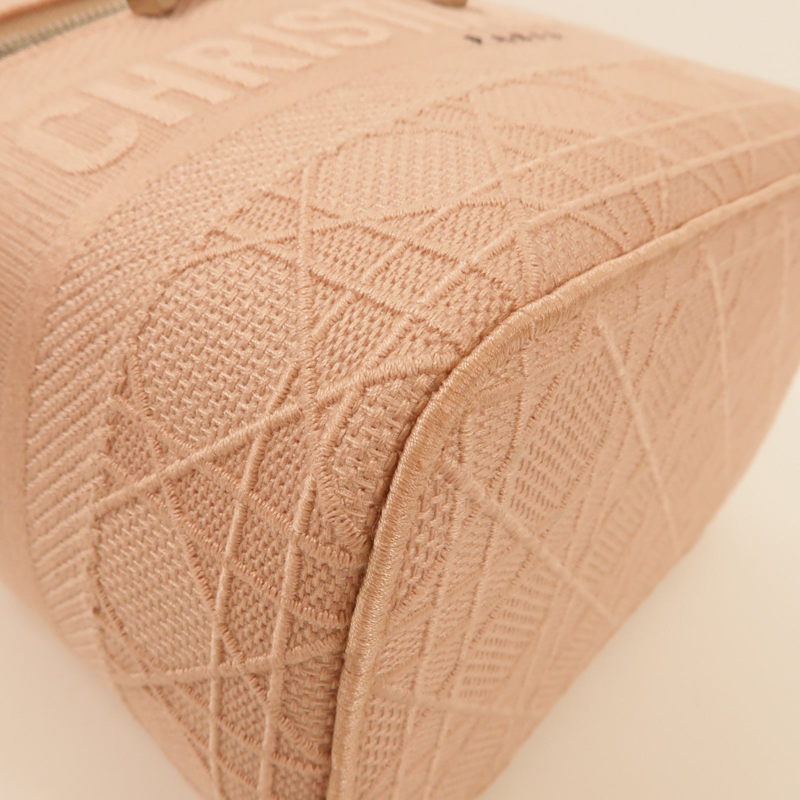 Dior SHW Vanity Bag Makeup Bag Cosmetic Bag Canvas Pink