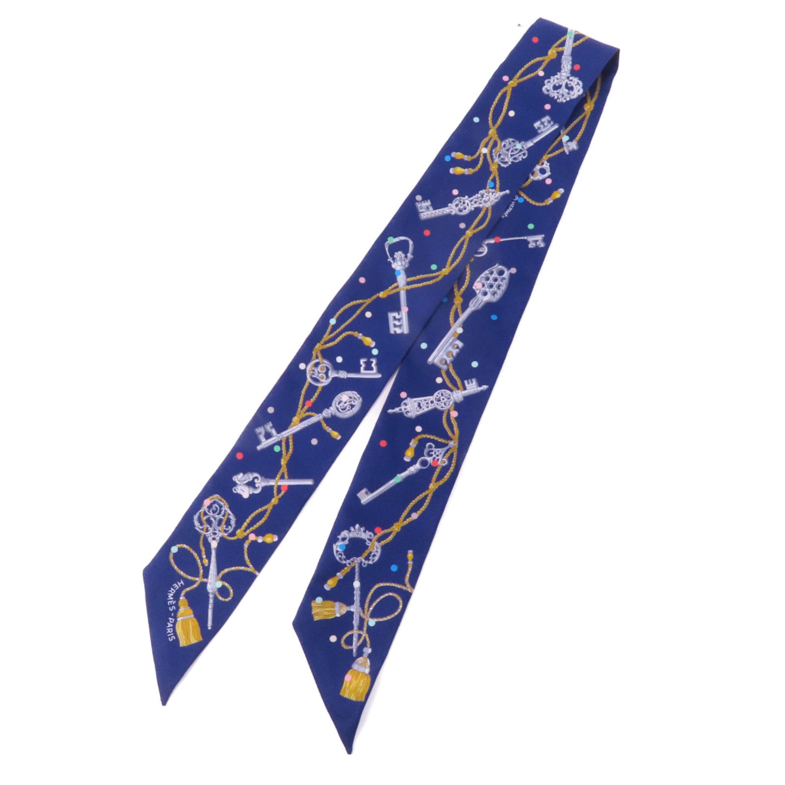 HERMES 絲質Twilly絲巾