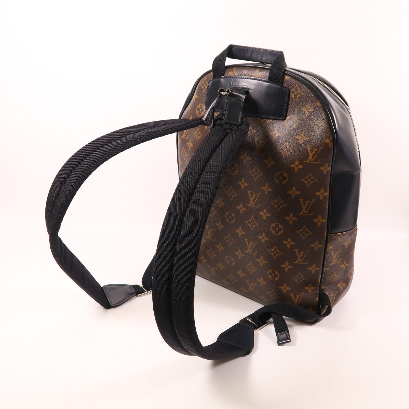 LOUIS VUITTON 【激減優惠】Monogram Macassar Josh Backpack銀扣背包