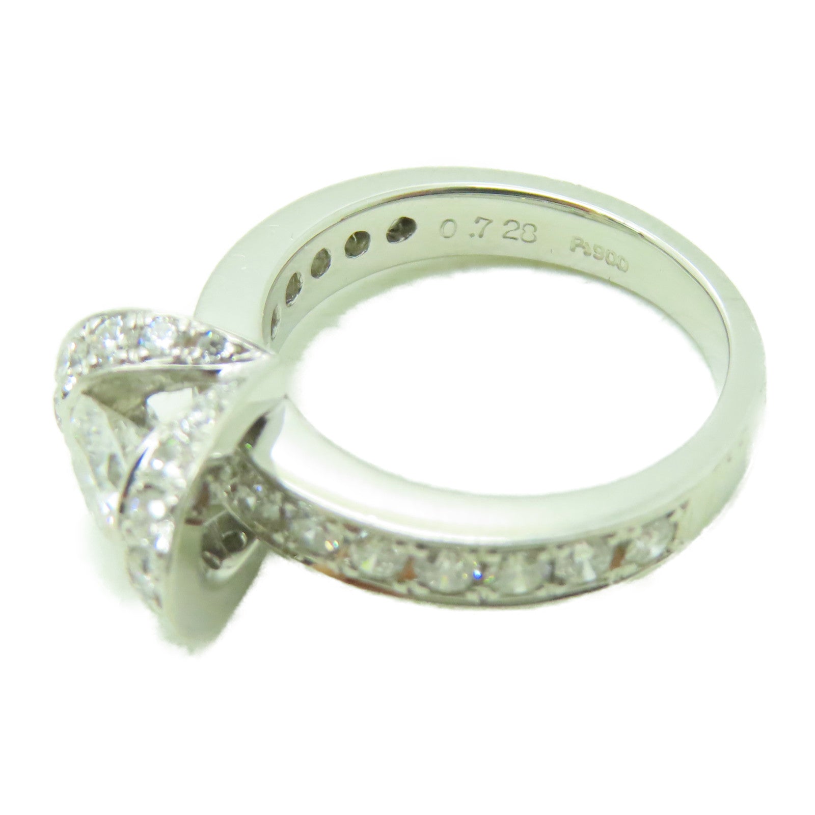 JEWELRY **【激減優惠】PT900鉑金Diamond Ring 1.02ct/0.728ct鑽石戒指US#5.75