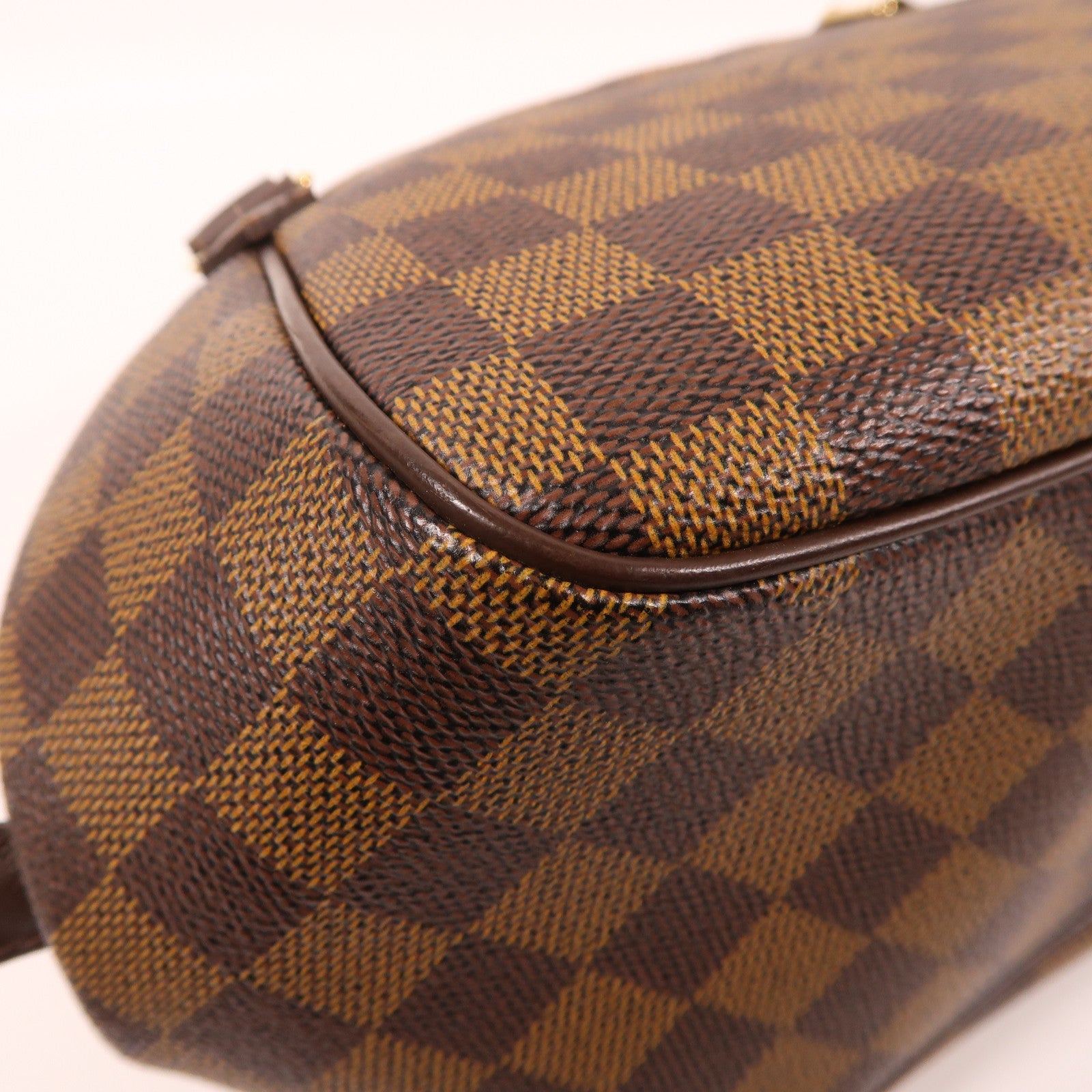 LOUIS VUITTON Damier Ebene Belem PM金扣手挽袋啡色
