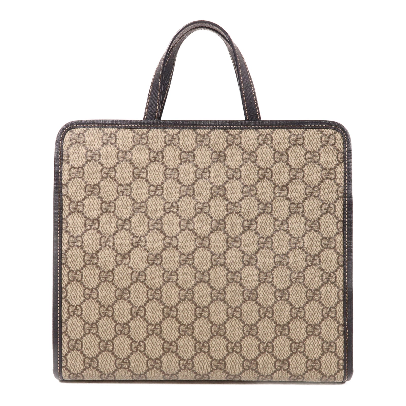 GUCCI 【激減優惠】塗層帆布Tote Bag銀扣手挽肩背兩用袋