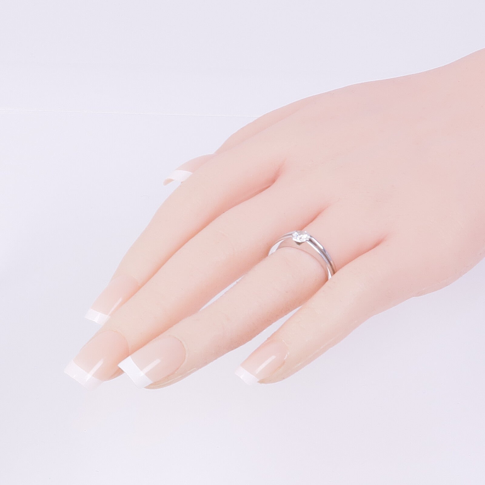 JEWELRY 【激減優惠】18K白金Diamond Ring鑽石戒指US#7.75