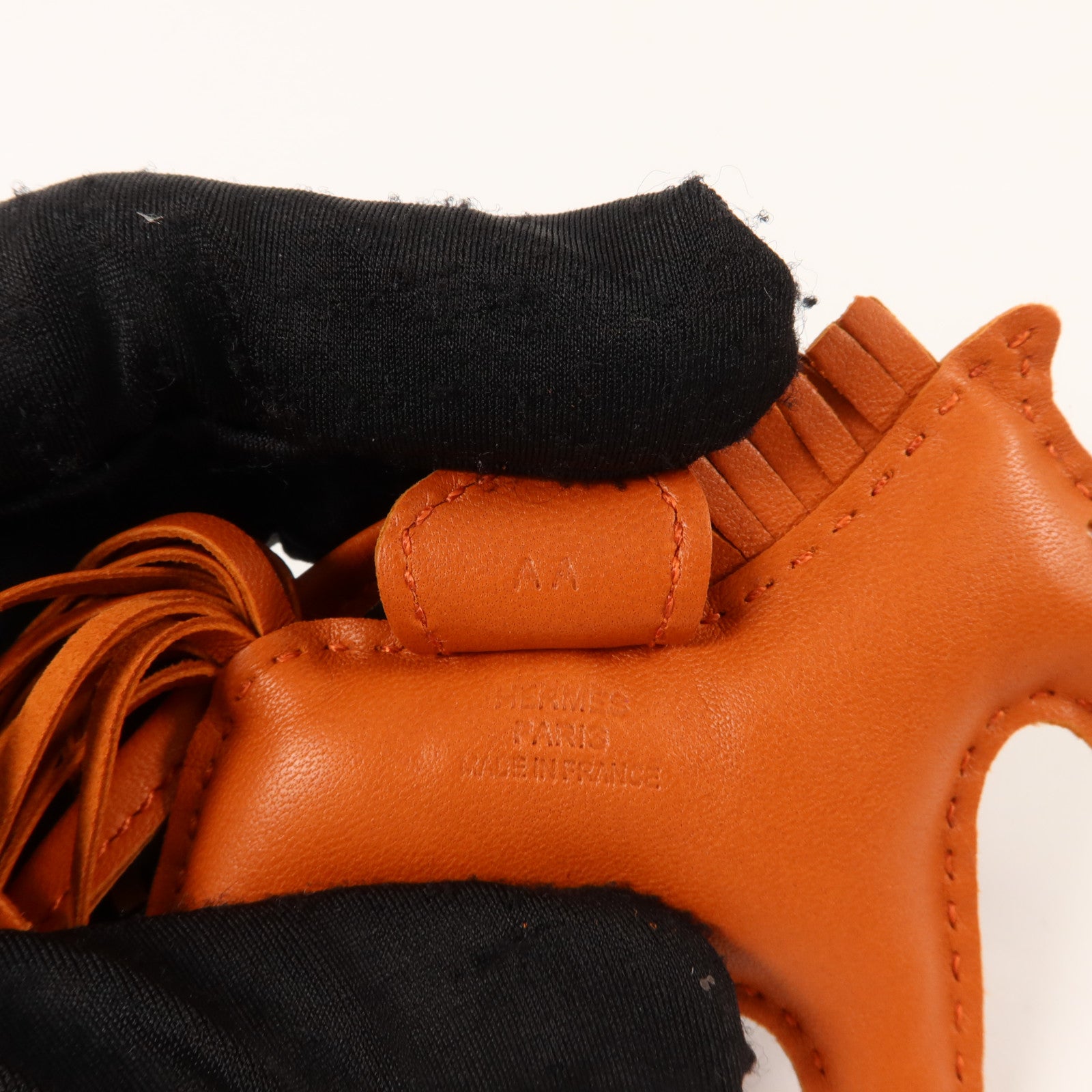 HERMES Milo皮革Rodeo PM掛飾Cuivre