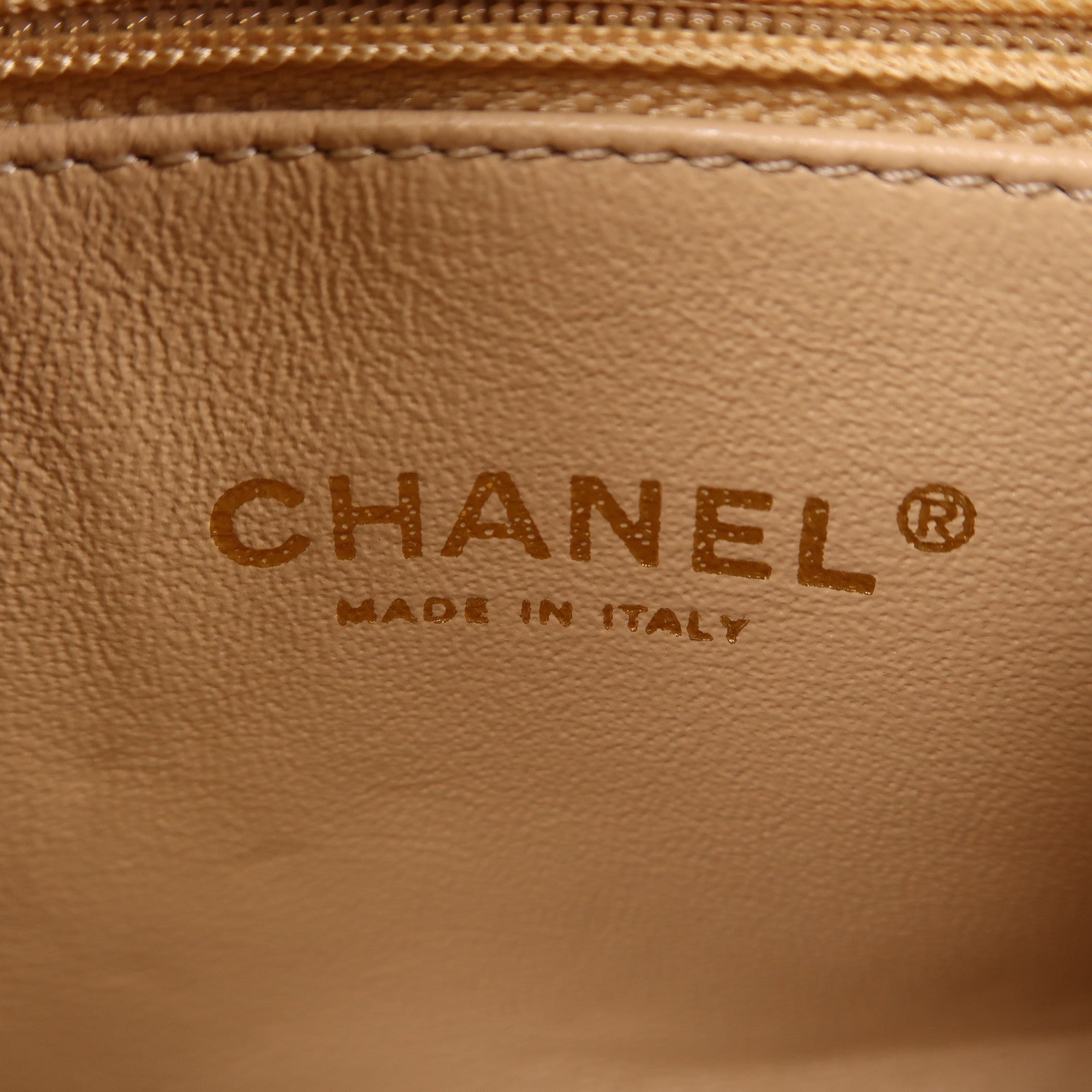 CHANEL 【激減優惠】菱格羊皮皮革Chain Shoulder金扣鏈帶肩背袋金色