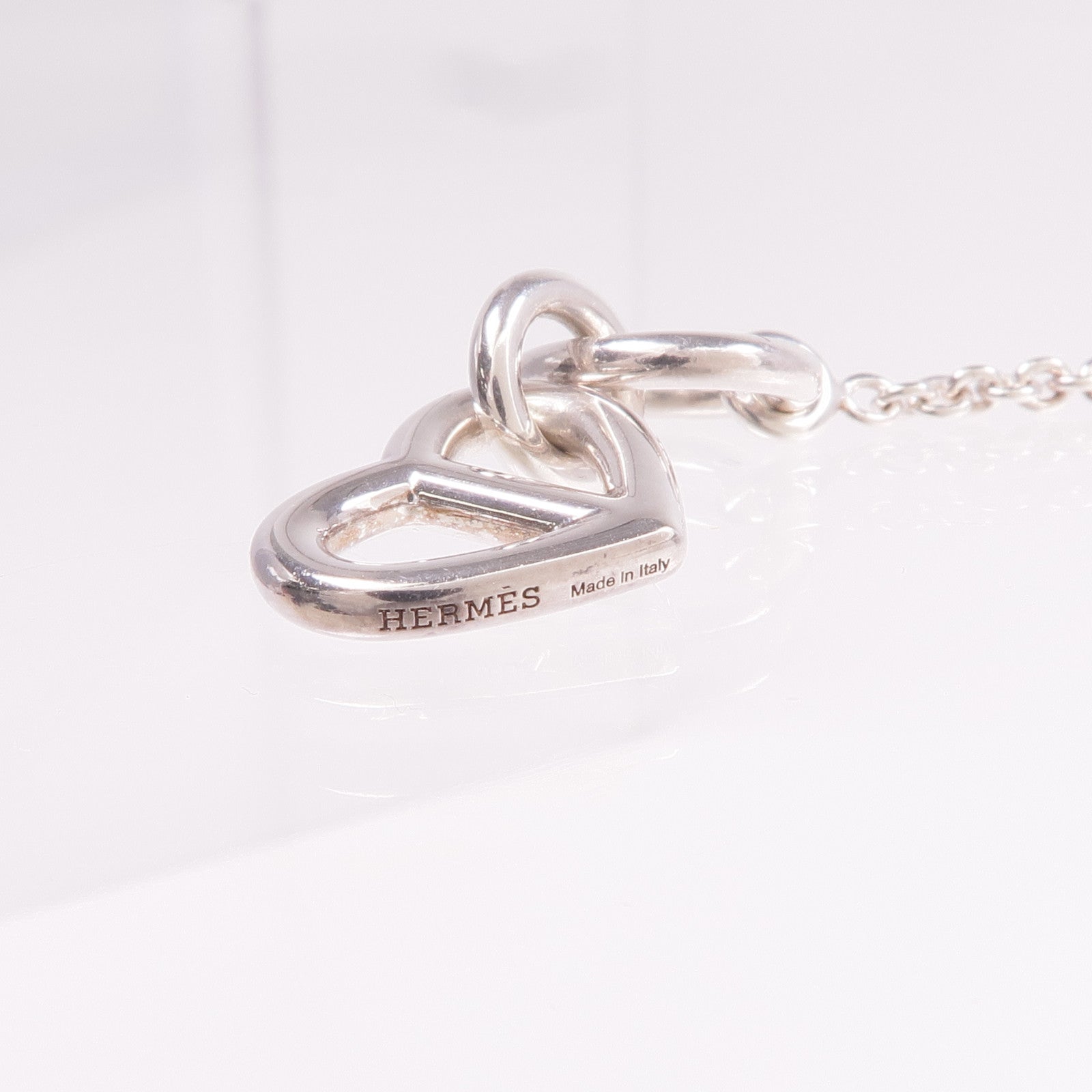 HERMES 925純銀Cache Coeur Amulette Pendant項鍊