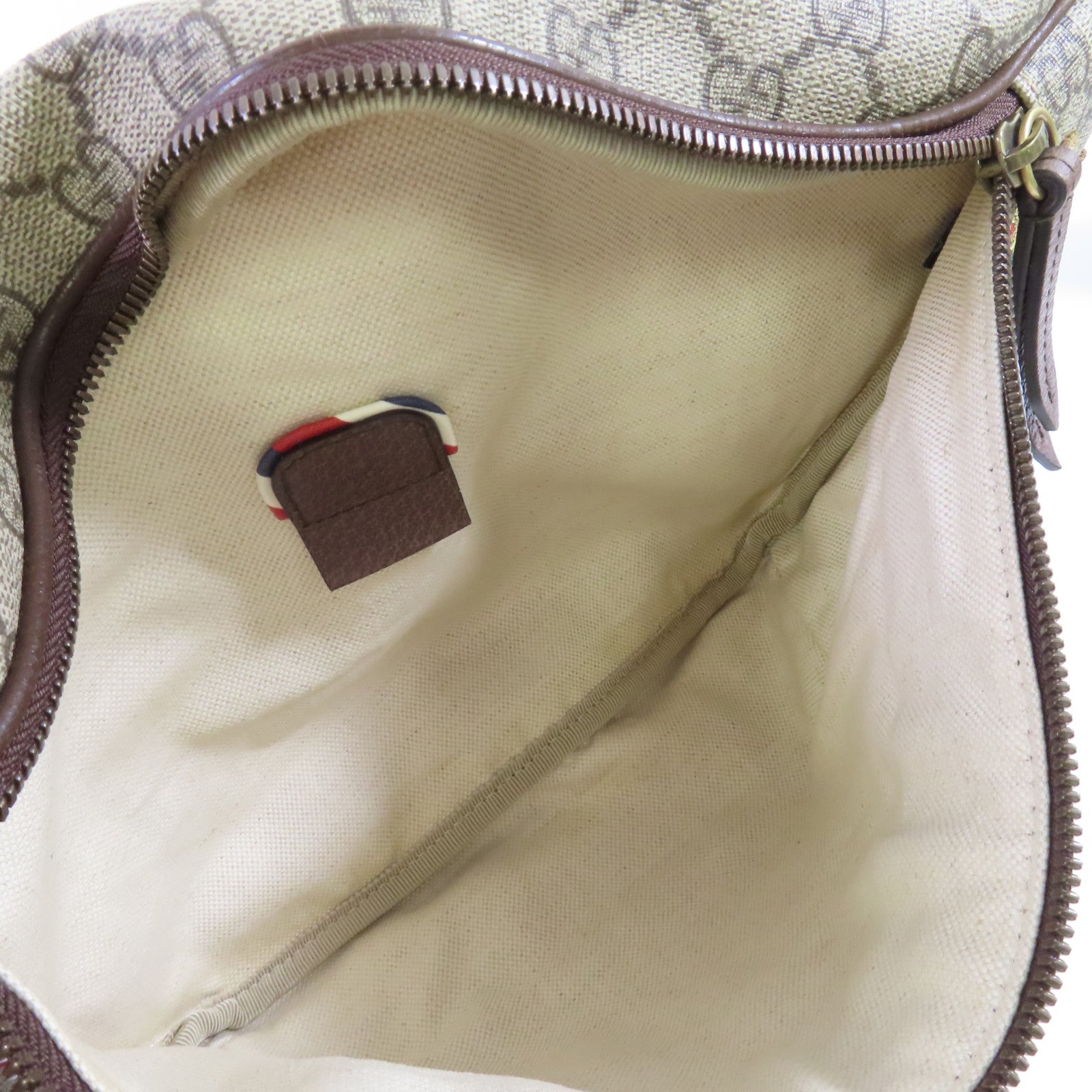 GUCCI 塗層帆布Waist Bag金扣腰包灰色