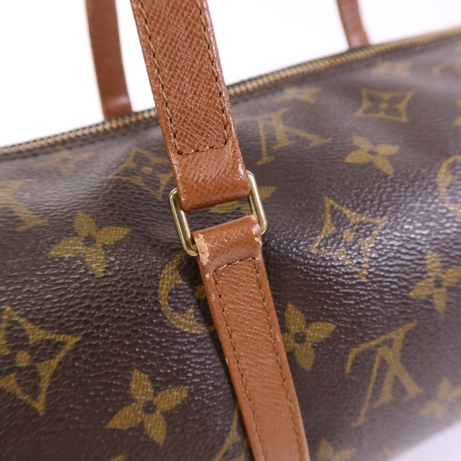 LOUIS VUITTON Monogram Papillon 30金扣手挽袋