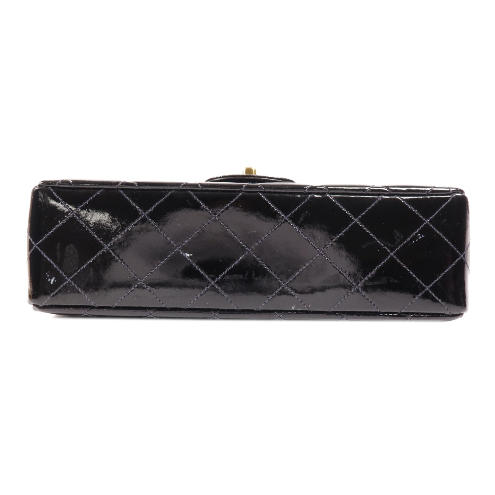 CHANEL 漆皮皮革Classic 23金扣鏈帶肩背袋