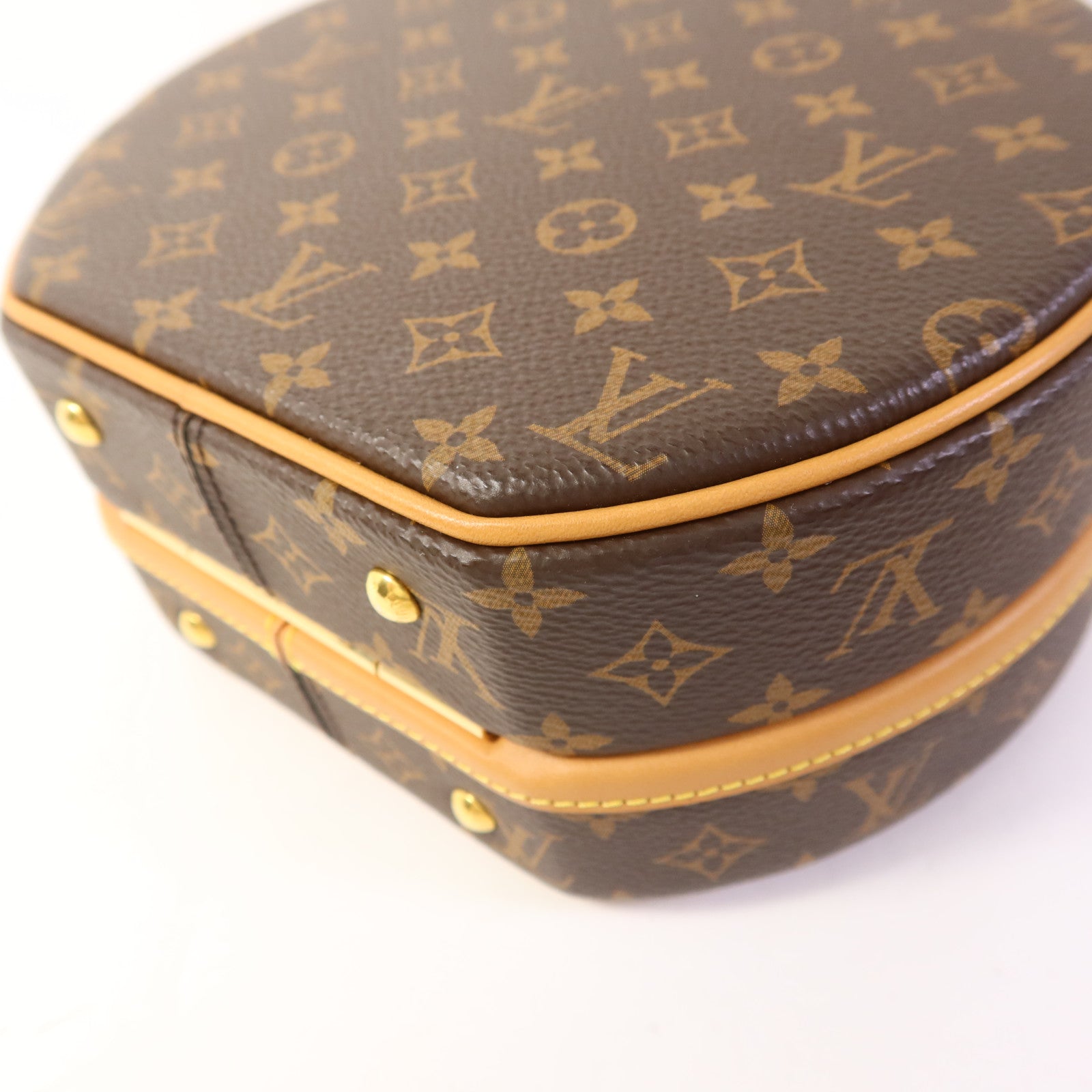 LOUIS VUITTON Monogram Petite Boite Chapeau金扣手挽肩背兩用袋