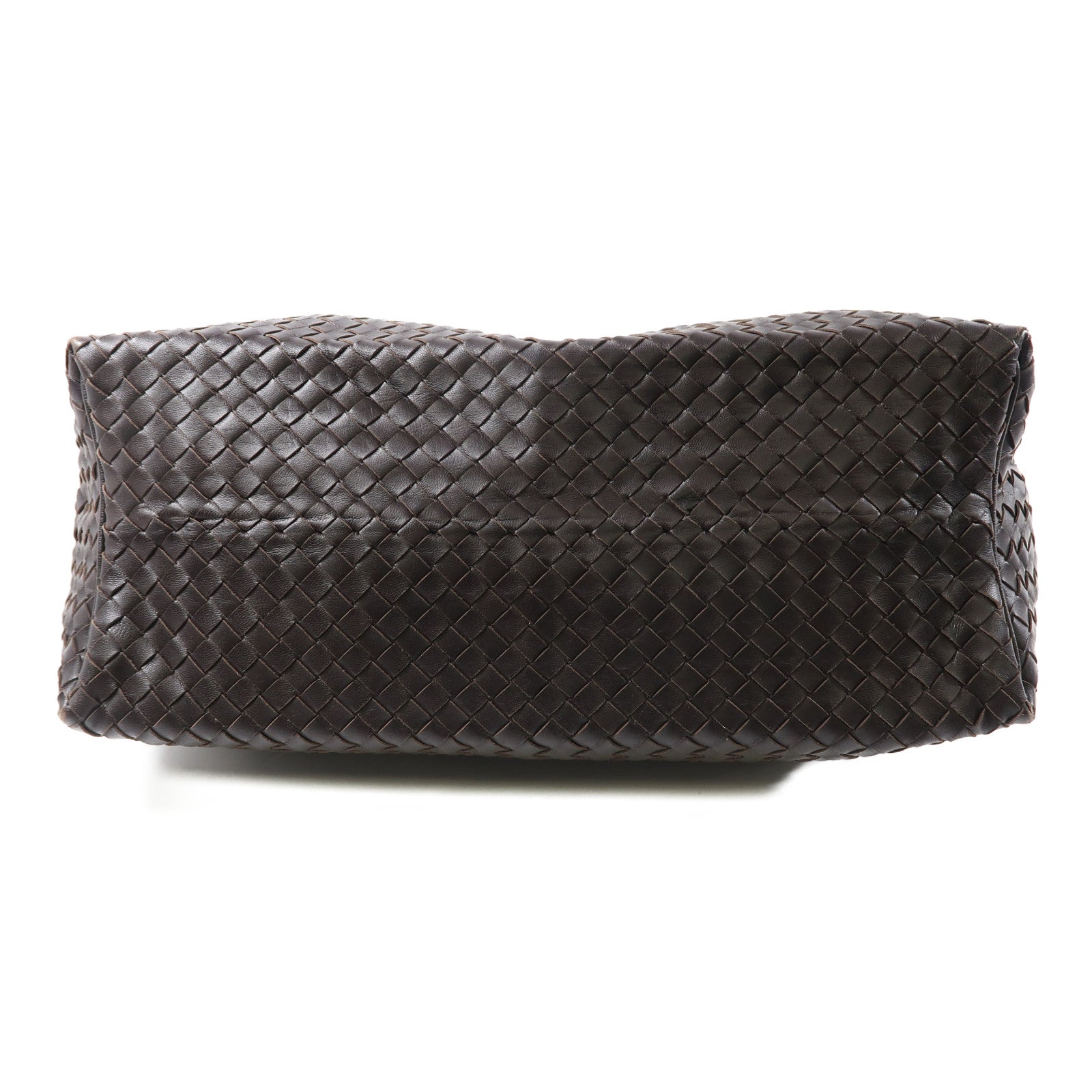 BOTTEGA VENETA 牛皮皮革Handbag手挽袋啡色