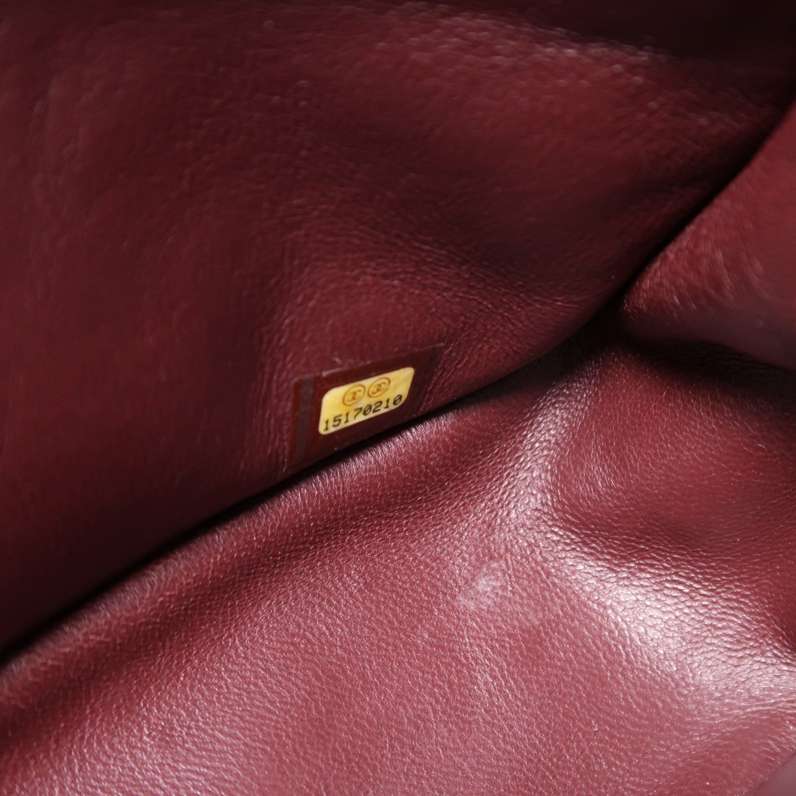 CHANEL CC SHW Large Classic Chain Shoulder Bag Lambskin Leather Black