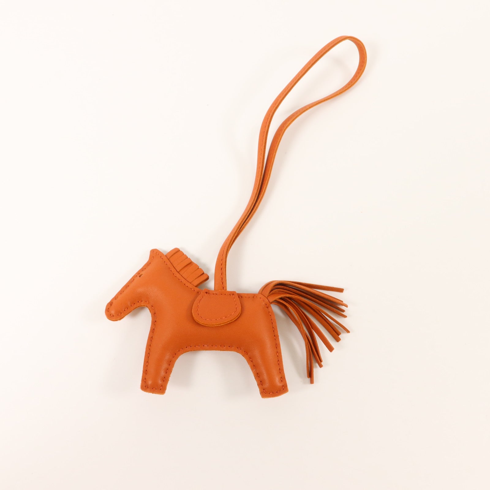 HERMES Milo皮革Rodeo PM掛飾Cuivre