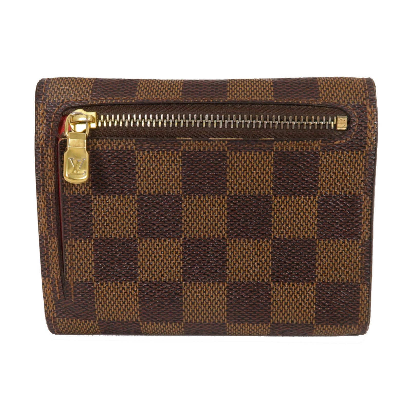 LOUIS VUITTON 【激減優惠】Damier Pottefeuille Koala Wallet金扣折疊錢包啡色