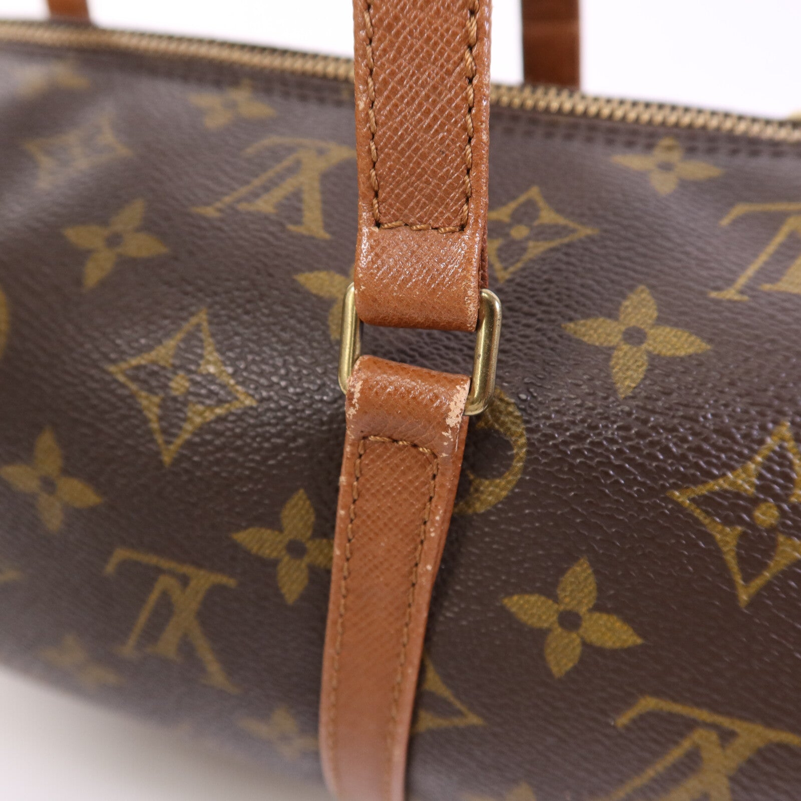 LOUIS VUITTON Monogram Papillon 30金扣手挽袋