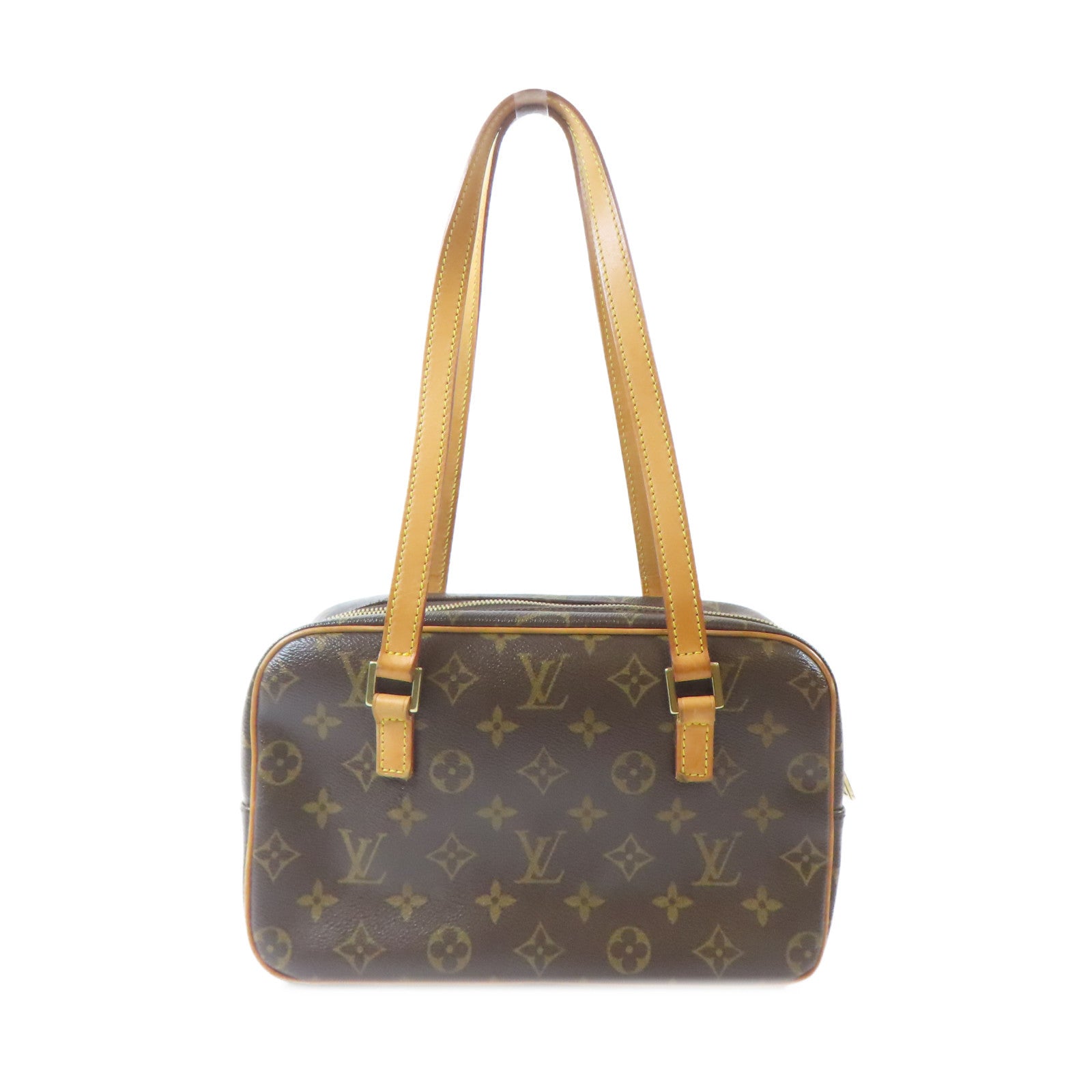LOUIS VUITTON Monogram Cite MM金扣肩背袋啡色