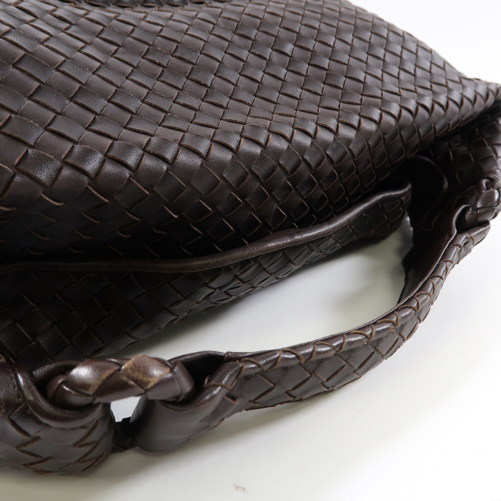 BOTTEGA VENETA 牛皮皮革Handbag手挽袋啡色
