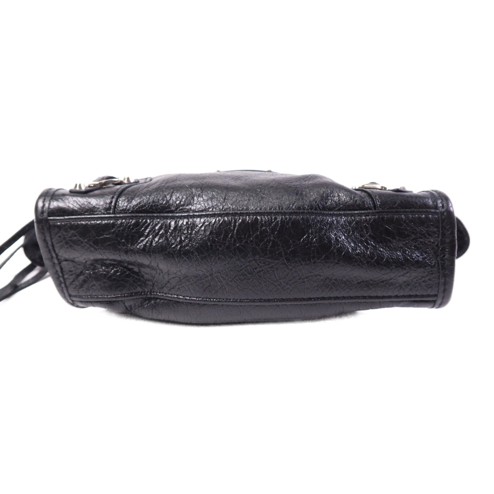 BALENCIAGA 羊皮皮革Nano City銀扣手挽肩背兩用袋