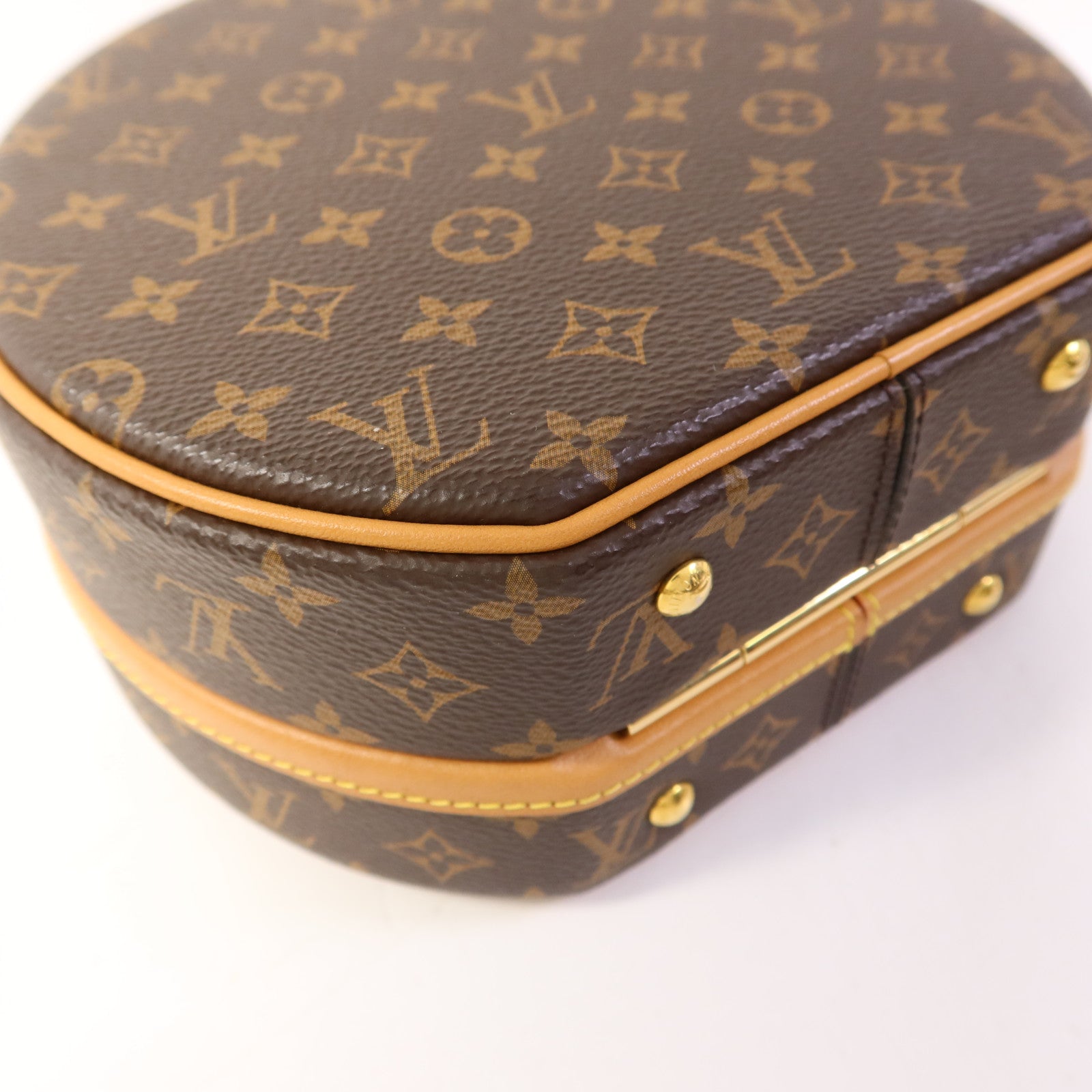 LOUIS VUITTON Monogram Petite Boite Chapeau金扣手挽肩背兩用袋