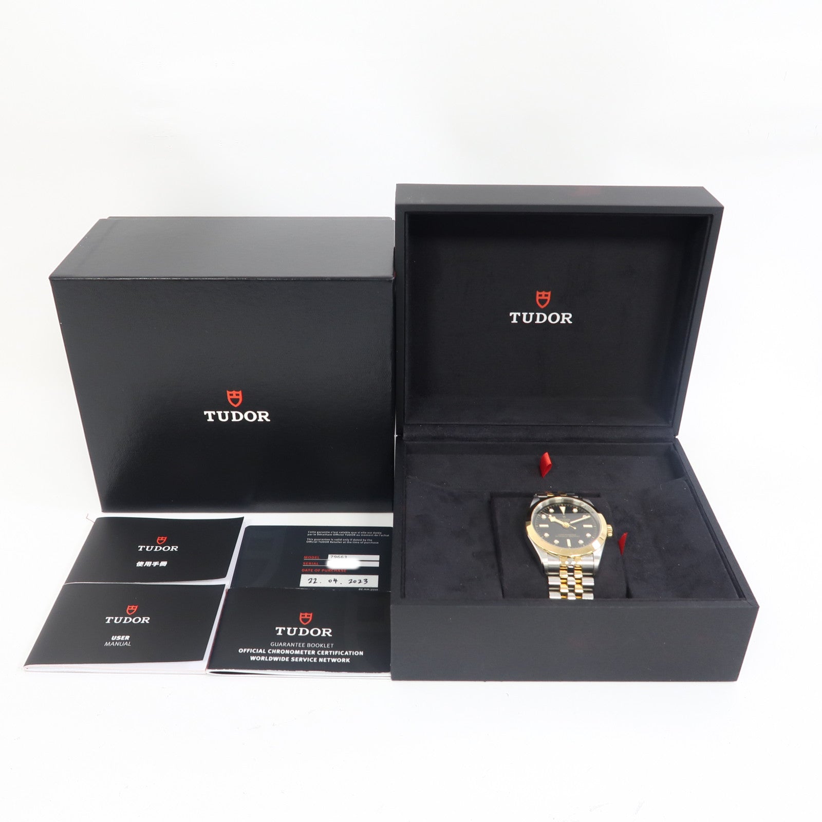 TUDOR Black Bay 18K黃金/不鏽鋼手錶自動機芯黑色