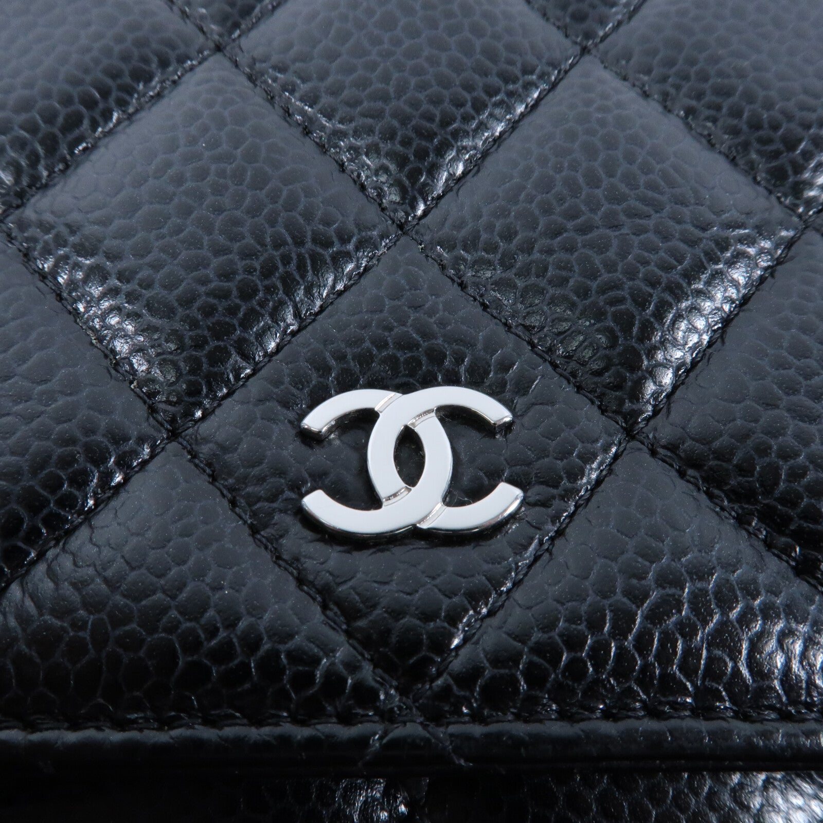 CHANEL 牛皮皮革Wallet On Chain銀扣鏈帶肩背袋