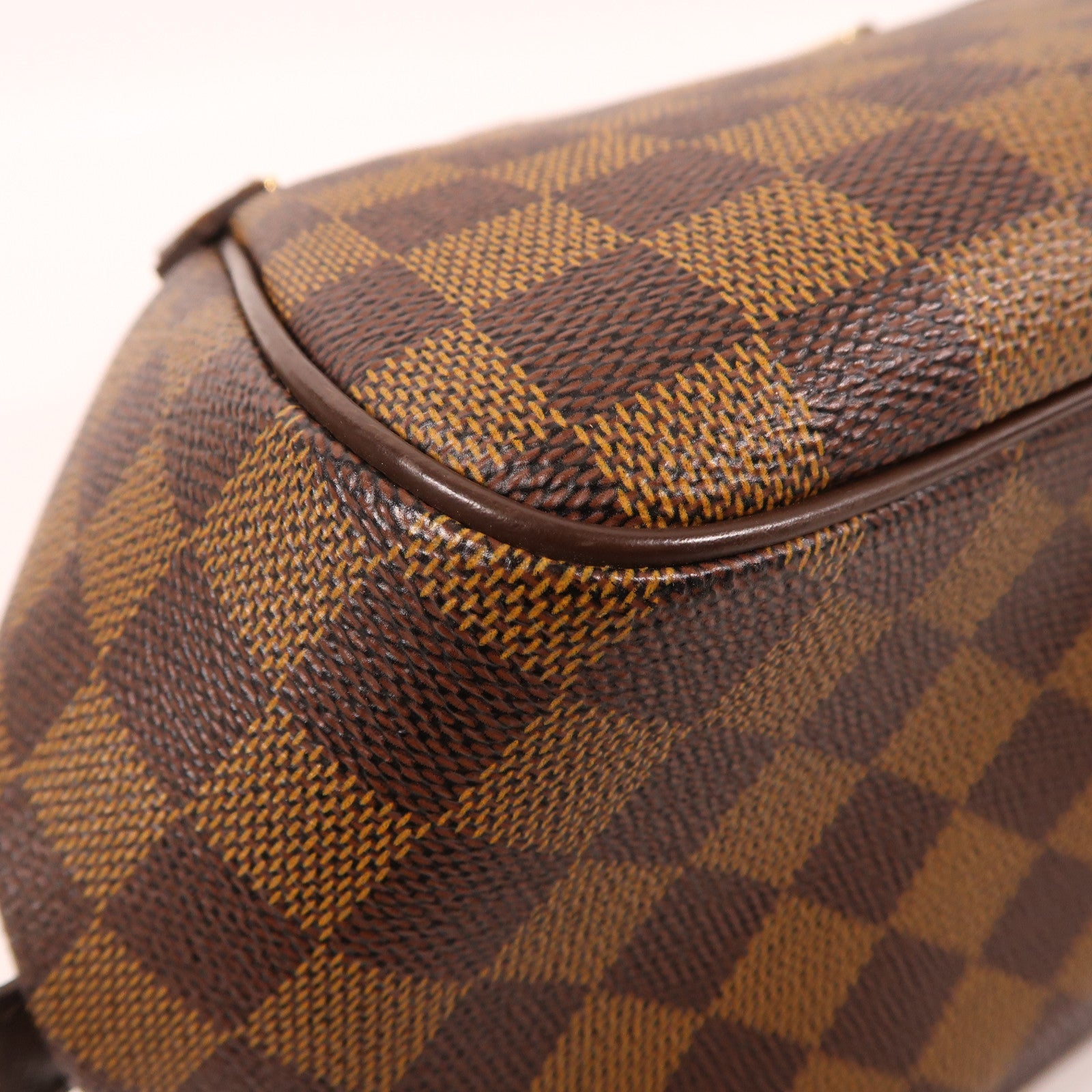 LOUIS VUITTON Damier Ebene Belem PM金扣手挽袋啡色