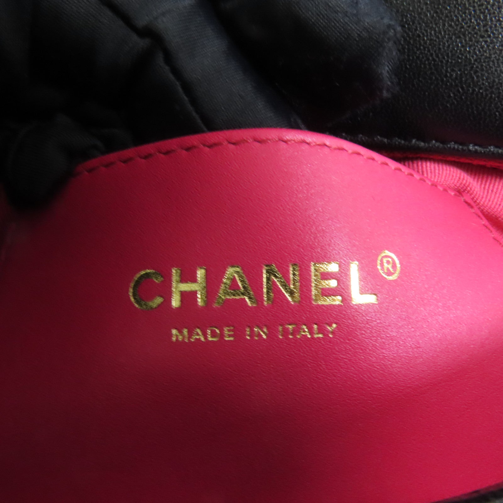 CHANEL 羊皮皮革Chain Shoulder金扣鏈帶肩背袋