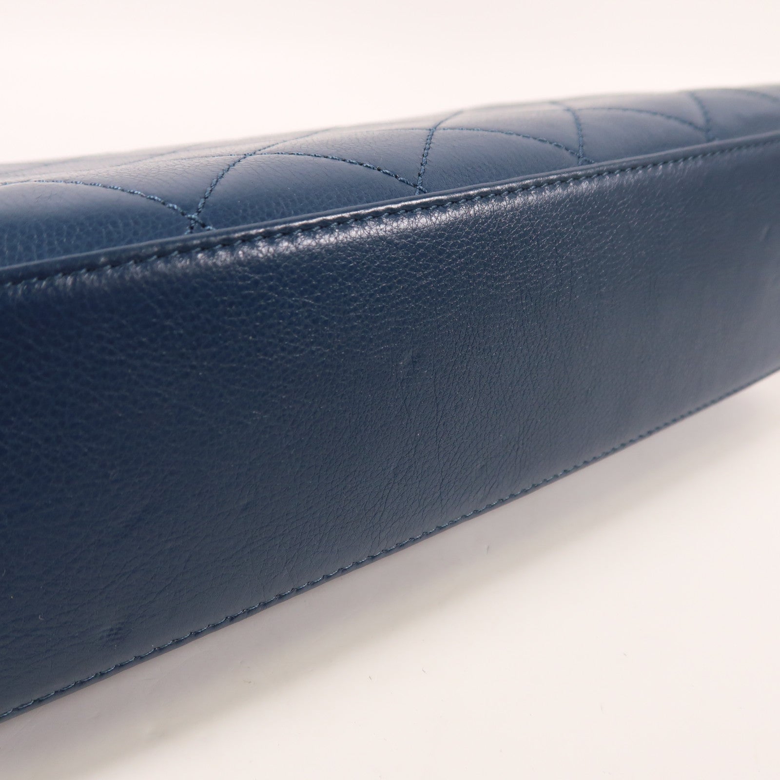 CHANEL 牛皮皮革Chain Shoulder金扣手挽肩背兩用袋