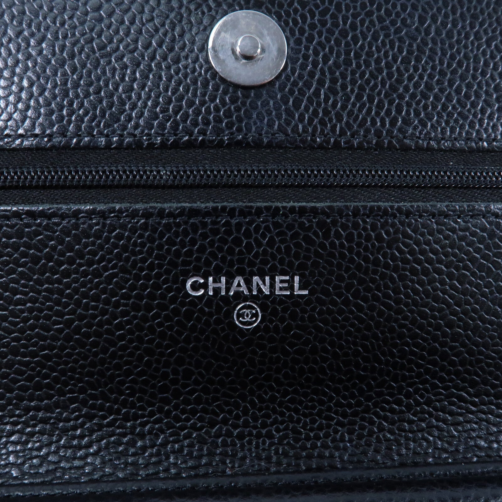 CHANEL 牛皮皮革Wallet On Chain銀扣鏈帶肩背袋