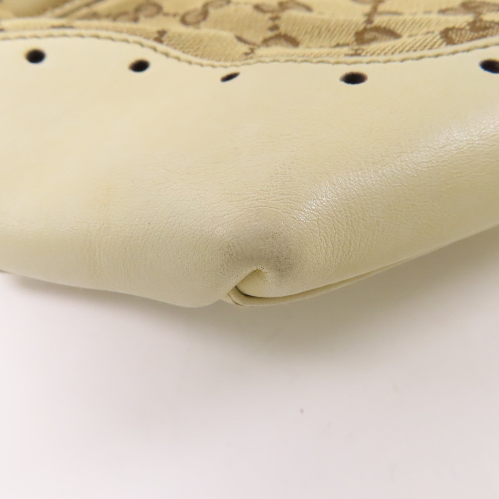GUCCI 帆布/皮革Shoulder Bag金扣肩背袋