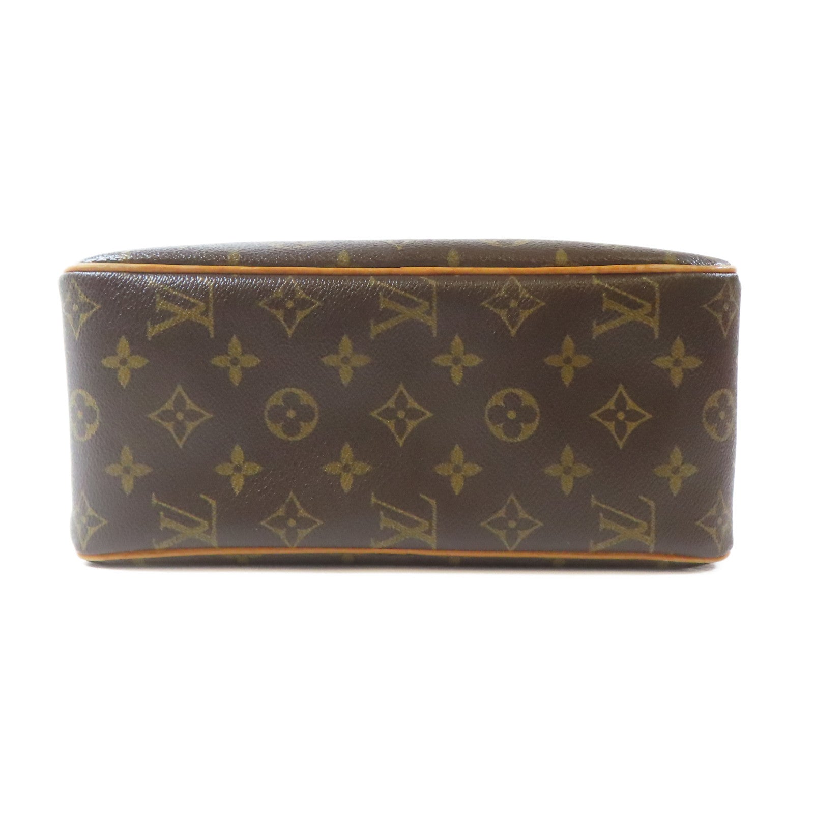 LOUIS VUITTON Monogram Cite MM金扣肩背袋啡色